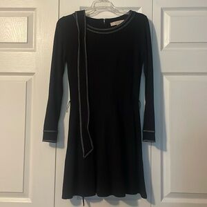 Aloft Black long sleeve dress with White stitching
